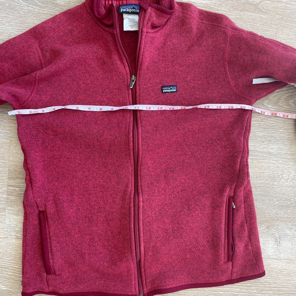 Patagonia Women's XL Red Better Sweater Full Zip - Picture 3 of 6